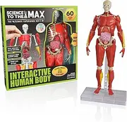 Science to The Max, Interactive Human Body Science Kit, Learn About Skeletal Muscular and Organ Systems, Ages 8+