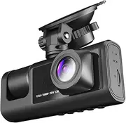 LALAFINA Dash Cam p Front Rear Camera Car Dash Camera Night Vision Loop Recording Easy Install Australian Version