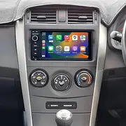 Linux System Car Radio Stereo Carplay Android Auto Upgrade Replacement for Toyota Corolla Kluger Hiace Yaris RAV4 Tarago, QLED Capacitive Touchscreen, Free Rear Camera (Retain The Original Camera)