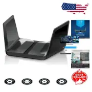 AX6000 Black WiFi 6 Router - Nighthawk AX8 with Smart Parental Controls Renewed