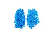 100x Cattle Ear Tags Set - Round Blue Pig Sheep Goat Small Blank Livestock Label