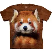 The Mountain Red Panda Bear Giant Kung Fu Panda Peace Luck Cotton T-Shirt M-2X