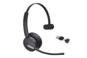 Yealink BH70 Bluetooth Wireless Mono Headset Microsoft Teams, 3 mic noise cancellation Talk time up to 35h BT51 C Dongle with Type A Adaper BH70-M-MS-CA