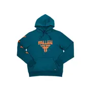 Fallen Footwear Men Cracked Hoodie Jumper Regular Fit Blue/Orange