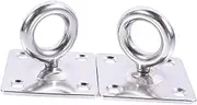UPKOCH 2Pcs Heavy Duty Stainless Steel Suspension Hook Anchor Ceiling Hook for Hammocks Swing and Outdoor Use High Hardness for Hanging Flower