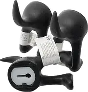 Ikea Set of 3 Dog Tail Hooks Hat Coat Key Wall Mounted Hanger (Black)
