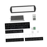 Solar Lighted House Address Number Plaque Sign Wall Mounted for Yard Garage