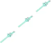 [LIFKOME] 2pcs Watch Toy Silicone Wedding Rings for Men Digital Watch Rabbit Watches Easy Reader Headphone Pendant Souvenir for Shower Toys Cartoon Watch Clamshell LED Dropshipping