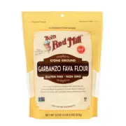 Stone Ground Garbanzo Fava Flour 22 Oz(Case Of 4) By Bobs Red Mill
