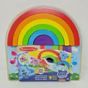 Blue's Clues & You! Melissa & Doug Wooden Rainbow Stacking 9 Piece Puzzle