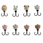 Baby Strollers Hook Clip Cartoon Animal Double Hook for Diaper Bag Shopping Bag