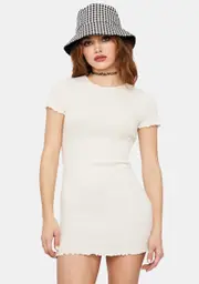 Bone Don't U Want Me Lettuce Hem Bodycon Dress