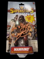 WWE Mankind Retro Superstars Mattel Action Figure Signed By Mick Foley PSA COA