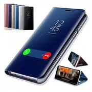 Phone Case For Samsung Galaxy S24 S23 S22 S21 S20 Plus Ultra A14 A54 Note 20 Ultra 10 Plus A32 A52 S25 Ultra Full Body Case Flip with Stand Holder Mirror Auto