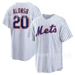 MLB棒球球衣大都會NEW YORK METS 20ALONSO棒球服HIPHOP球衣大尺碼