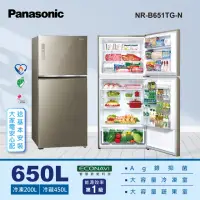 在飛比找momo購物網優惠-【Panasonic 國際牌】650公升新一級能效智慧節能雙