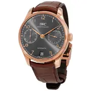 Original IWC Portugieser Automatic Slate Grey Dial Men's Watch IW500702