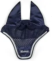 John Whitaker Thornton Horse Fly Veil (UK Size: Pony/Cob) (Navy/Silver)