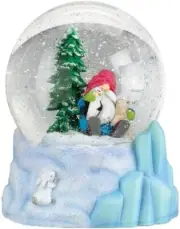 Winter Arctic Gnome Snow Globe by Old World Christmas--6.25"H--Shake--#54020