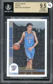 Chet Holmgren 2022 Panini NBA Hoops Winter RC #282 (BGS 9.5 GM) Pop 1