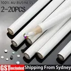2-20 Nail Art Picker Pencil Point Drill Pens Beads Cross Dotting Pick Up Wax Pen
