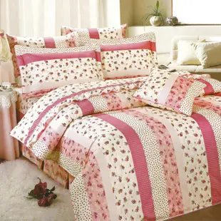 艾莉絲-貝倫 玫瑰公主 高級混紡棉 雙人特大鋪棉兩用被床包四件組