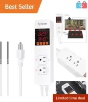 Versatile Reptile Thermostat - Dual Probe Sensor, LCD Display, Alarm Alerts