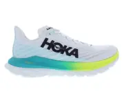 HOKA Mach 5 Mens Shoes Size 13, Color: White/Blue Glass