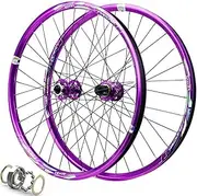 ZECHAO 26 27.5 29in Bike Wheelset,32 Holes Disc Brake Front Rear Wheel Quick Release 4 Bearings Aluminium Alloy Wheel for 1.5-2.8in Tires Wheelset(26inch)