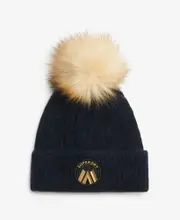 Cable Luxe Knit Beanie Hat | Nordic Chrome Navy