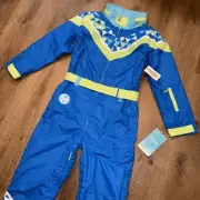 Tipsy Elves Ski Suit Snowsuit One Piece Snow Bib Triangles NWT NEW Womens Medium