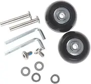IOIUSKKU 2Pcs Strong Bearing Capacity Rubber Luggage Suitcase Wheels Replacement, 43mm, Thickness 18mm