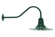 Readial wave Barn Lighting Fixture 16" Gooseneck AGB101-AR16-GREEN RLM Light