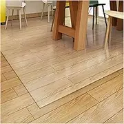 Office Chair Mat for Hardwood Floor, Clear Vinyl Plastic Runner/Protector, 1 MM Thick Transparent Floor Mat for Wooden Floors/Ceramic Tile/Low Pile Carpet(W120cm x L400cm)