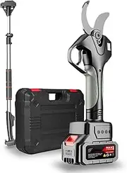 21V Cordless Electric Pruning Shears, Professional Garden Pruners, Lithium Battery Electric Scissors With 2.1m Extension Poles,for Hedge, Bush, Orchard,‎Fast Charger(‎1Battery)