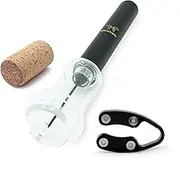 Wine Cork Remover, Aluminum Alloy Body, Air Pressure Pump Opener, Corkscrew, Bottle Opener, with Foil Cutter, Cork Out Tool