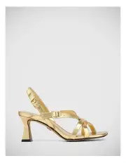 [Wittner] Kirby Metallic Leather Strappy Heel in Gold