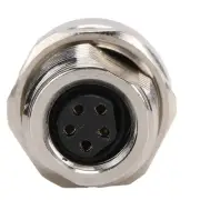 M8FS5 Panel Mounted Socket M8 IP67 Waterproof Connector 5pin Plug Adapter