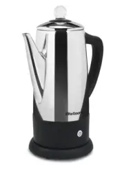 Elite Gourmet 12 Cup Stainless Steel Coffee Percolator with Keep Warm Feature