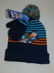 Space Jam Boys Knit Hat & MItten Set Blue Preschool