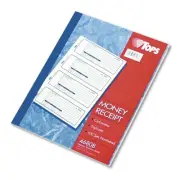 Tops Manifold Receipt Book - 3 Part - Carbonless - 7.25" X 2.75" Sheet Size -
