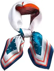[ROBAUN] 21.7 Inches Satin Head Hair Scarf, Fashion Scarves Silk Square scarf Hair Wrap Neck Scarf for Women Girls