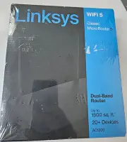 Linksys AC1200 Dual Band Wi-Fi 5 Router 1.2 Gbps 10+ Devices