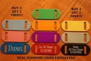 Custom Engraved COLLAR Tag Pet ID DOG CAT (FOR 1/2" COLLAR) "PREMIUM QUALITY"