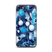 Apple iPhone 7 / 8 Skins Decal Wrap Mixed Blue Bubbles Glass