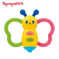 在飛比找PChome24h購物優惠-【Toyroyal 樂雅】可消毒小蝴蝶吹笛搖鈴