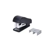 1Pc Mini Office Portable Stapler Figure Gun Stationery Book + Sewer Staples B_ZT