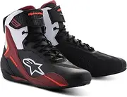 Alpinestars FASTER-4 SHOE Men's Sneakers Boots, Black/White/Dark/Red, 11.0 inches (28.0 cm)