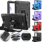 Stand Rugged Case For Samsung Galaxy Tab A9 Plus/A9/A8/A7 Wristband Strap Cover