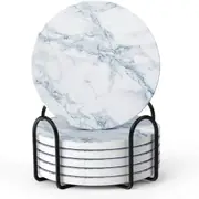 Coasters for Drinks Absorbent Coasters with Holder,Set of 6
